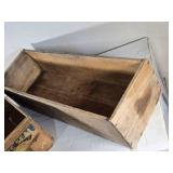 Lot of 2 Vintage Wooden Fruit Crates Lot of 2 Vintage Wooden Fruit Crates