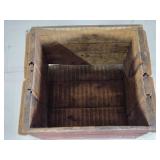 Antique Wooden Crate with Lid that Uses Bent Nails as Latches approx. 15 1/2" wide and 11" high Antique Wooden Crate with Lid that Uses Bent Nails as Latches approx. 15 1/2" wide and 11" high