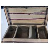 Antique Steamer Trunk apprx. 34 1/2" long, 19 1/2" wide, 13" tall Antique Steamer Trunk apprx. 34 1/2" long, 19 1/2" wide, 13" tall
