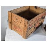 Crown Cork & Seal Co. Wooden Crate Wooden Box with Broken Lid Crown Cork & Seal Co. Wooden Crate Wooden Box with Broken Lid