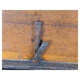Antique Wooden Storage Box approximately 30 inches in length, 12 inches in width, and 7 inches in height Antique Wooden Storage Box approximately 30 inches in length, 12 inches in width, and 7 inches in height