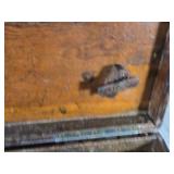 Antique Wooden Storage Box approximately 30 inches in length, 12 inches in width, and 7 inches in height Antique Wooden Storage Box approximately 30 inches in length, 12 inches in width, and 7 inches in height