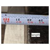 Antique Wooden Storage Box approximately 30 inches in length, 12 inches in width, and 7 inches in height Antique Wooden Storage Box approximately 30 inches in length, 12 inches in width, and 7 inches in height