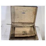 Lot of 2 Vintage Leather Suitcases, 1 is a Hercules Brand Lot of 2 Vintage Leather Suitcases, 1 is a Hercules Brand