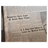 Lot of 2 Vintage Leather Suitcases, 1 is a Hercules Brand Lot of 2 Vintage Leather Suitcases, 1 is a Hercules Brand