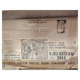Lot of 2 Vintage Leather Suitcases, 1 is a Hercules Brand Lot of 2 Vintage Leather Suitcases, 1 is a Hercules Brand