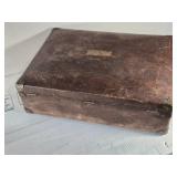 Lot of 2 Vintage Leather Suitcases, 1 is a Hercules Brand Lot of 2 Vintage Leather Suitcases, 1 is a Hercules Brand