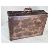 Lot of 2 Vintage Leather Suitcases, 1 is a Hercules Brand Lot of 2 Vintage Leather Suitcases, 1 is a Hercules Brand