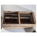 Vintage Wooden Fruit Crate featuring the Brogdex Fruit branding and Small Wooden Box Vintage Wooden Fruit Crate featuring the Brogdex Fruit branding and Small Wooden Box