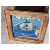 Vintage John S. Taylor Largo, FL Wooden Fruit Crate Vintage John S. Taylor Largo, FL Wooden Fruit Crate
