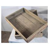 Vintage Dwight R. Markey  from York, PA Wooden Produce Trays approximately 21 1/2 inches in length, 14 3/4 inches in width, and 3 1/4 inches in depth Vintage Dwight R. Markey  from York, PA Wooden Produce Trays approximately 21 1/2 inches in length, 14 3/4 inches in width, and 3 1/4 inches in depth