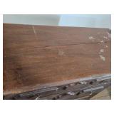 Vintage Wooden Dresser with Three Drawers approximately 41 inches in length, 17 1/2 inches in depth, and 32 inches in height Vintage Wooden Dresser with Three Drawers approximately 41 inches in length, 17 1/2 inches in depth, and 32 inches in height