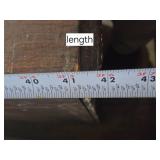 Vintage Wooden Dresser with Three Drawers approximately 41 inches in length, 17 1/2 inches in depth, and 32 inches in height Vintage Wooden Dresser with Three Drawers approximately 41 inches in length, 17 1/2 inches in depth, and 32 inches in height