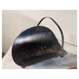 Antique Coal Scuttle and Wooden Boot Jack Antique Coal Scuttle and Wooden Boot Jack