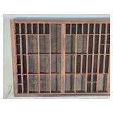 Antique Wooden Typesetting Tray approx. 32" long Antique Wooden Typesetting Tray approx. 32" long
