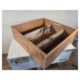 Wooden Storage Crate with Dividers approx. 26 1/2" long, 26 1/2" wide and 9 1/2" tall Wooden Storage Crate with Dividers approx. 26 1/2" long, 26 1/2" wide and 9 1/2" tall
