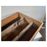 Wooden Storage Crate with Dividers approx. 26 1/2" long, 26 1/2" wide and 9 1/2" tall Wooden Storage Crate with Dividers approx. 26 1/2" long, 26 1/2" wide and 9 1/2" tall
