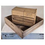 Georgia Crate & Basket Co. Wooden Crate and a Wood Box Georgia Crate & Basket Co. Wooden Crate and a Wood Box