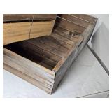 Georgia Crate & Basket Co. Wooden Crate and a Wood Box Georgia Crate & Basket Co. Wooden Crate and a Wood Box