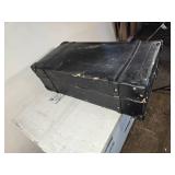 Lot of 2 Vintage Black Suitcases with Rivet Details Lot of 2 Vintage Black Suitcases with Rivet Details