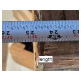 Lot of 3 Wooden Crates approx. 24 1/2" x 23" Lot of 3 Wooden Crates approx. 24 1/2" x 23"