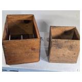 Vintage Wooden Apple Crate with Yakima Fruit Growers Association Label and Other Wooden Box Vintage Wooden Apple Crate with Yakima Fruit Growers Association Label and Other Wooden Box