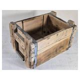 Vintage Wooden Ammo Crate for .30 Caliber Tracer M25 Cartridges Vintage Wooden Ammo Crate for .30 Caliber Tracer M25 Cartridges