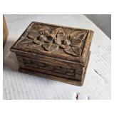 Wooden Storage Boxes Including Small Carved Box Wooden Storage Boxes Including Small Carved Box