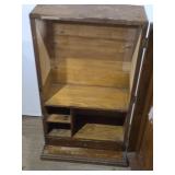 Vintage Wooden Storage Cabinet with Hinged Lid approx. 20 1/2" wide, 11 1/2" deep, 36" tall Vintage Wooden Storage Cabinet with Hinged Lid approx. 20 1/2" wide, 11 1/2" deep, 36" tall
