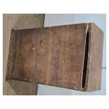 Vintage Wooden Storage Cabinet with Hinged Lid approx. 20 1/2" wide, 11 1/2" deep, 36" tall Vintage Wooden Storage Cabinet with Hinged Lid approx. 20 1/2" wide, 11 1/2" deep, 36" tall