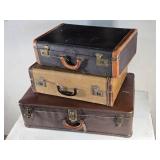 Lot of Three Vintage Suitcases Lot of Three Vintage Suitcases