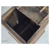 Antique Wooden Crate with Sliding Lid Antique Wooden Crate with Sliding Lid