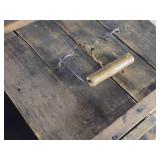 Antique Wooden Crate with Sliding Lid Antique Wooden Crate with Sliding Lid