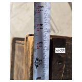 Antique Wooden Crate with Sliding Lid Antique Wooden Crate with Sliding Lid