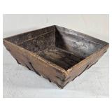 Antique Wooden Square Tray approximately 14 inches across Antique Wooden Square Tray approximately 14 inches across