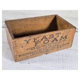 Yeast Foam Vintage Wooden Box from Northwestern Yeast Co., Chicago, IL about 9" long Yeast Foam Vintage Wooden Box from Northwestern Yeast Co., Chicago, IL about 9" long