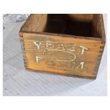 Yeast Foam Vintage Wooden Box from Northwestern Yeast Co., Chicago, IL about 9" long Yeast Foam Vintage Wooden Box from Northwestern Yeast Co., Chicago, IL about 9" long