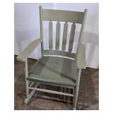 Green Wooden Rocking Chair Green Wooden Rocking Chair