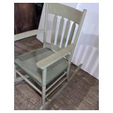 Green Wooden Rocking Chair Green Wooden Rocking Chair