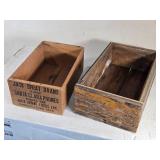 Jack Sprat Brand Wooden Crate and Other Vintage Wooden Crate Jack Sprat Brand Wooden Crate and Other Vintage Wooden Crate