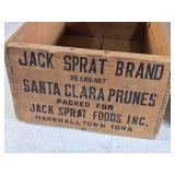 Jack Sprat Brand Wooden Crate and Other Vintage Wooden Crate Jack Sprat Brand Wooden Crate and Other Vintage Wooden Crate