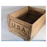 U.S.A. Matches Wooden Crate by Minnesota Match Mfg. Co. U.S.A. Matches Wooden Crate by Minnesota Match Mfg. Co.