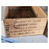 Vintage Wooden Crates Including Blue Star Pears and Chateau De Sales Vintage Wooden Crates Including Blue Star Pears and Chateau De Sales