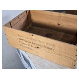 Vintage Wooden Crates Including Blue Star Pears and Chateau De Sales Vintage Wooden Crates Including Blue Star Pears and Chateau De Sales