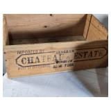 Vintage Wooden Crates Including Blue Star Pears and Chateau De Sales Vintage Wooden Crates Including Blue Star Pears and Chateau De Sales