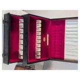 Community Silverplate Flatware Case and Wooden Box Community Silverplate Flatware Case and Wooden Box