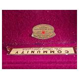 Community Silverplate Flatware Case and Wooden Box Community Silverplate Flatware Case and Wooden Box