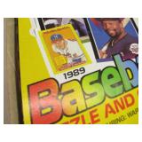 Full Box of Unopened Packs 1989 Donruss Baseball Puzzle and Cards Featuring Warren Spahn Puzzle Full Box of Unopened Packs 1989 Donruss Baseball Puzzle and Cards Featuring Warren Spahn Puzzle