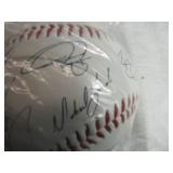 Minnesota Twins 1999 Rookies Facsimilie Autographed Baseball branded with Genuine Chevrolet Minnesota Twins 1999 Rookies Facsimilie Autographed Baseball branded with Genuine Chevrolet