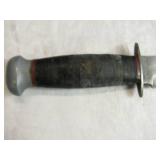 RH Pal 36 Fixed Blade Knife with Leather Sheath Made in the USA total length 11" RH Pal 36 Fixed Blade Knife with Leather Sheath Made in the USA total length 11"